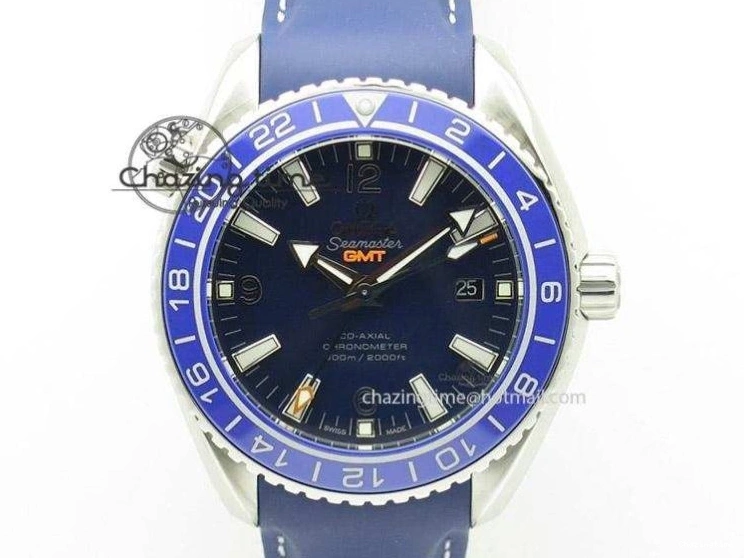 0111 Seamaster 300m Chrono SS YG OMF 1:1 Best Edition Blue Dial on SS YG Bracelet A Popular 7685